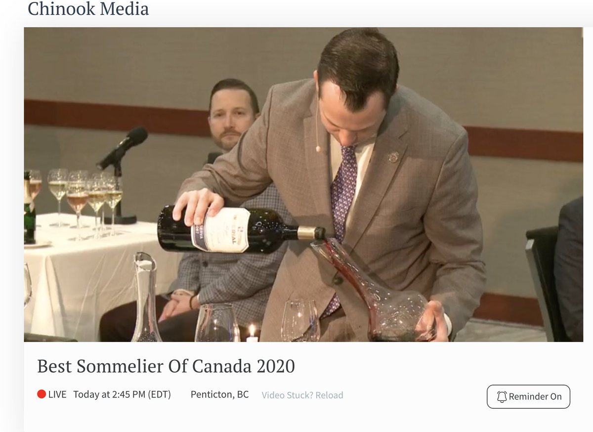 gallois_c's tweet photo. Pleased to see PIER-ALEXIS SOULIÈRE serving a Rioja CVNE Imperial magnum at Best sommelier of Canada Competition !#CAPSCanada #nationalsommeliercompetition
#sommlife #sommeliers #CAPSSommComp2020 @CAPS_BC @CAPSOntario @caps_acsp @kgertler @withzesttours @Cvne @RiojaWine https://t.co/mzTVBlxVNW