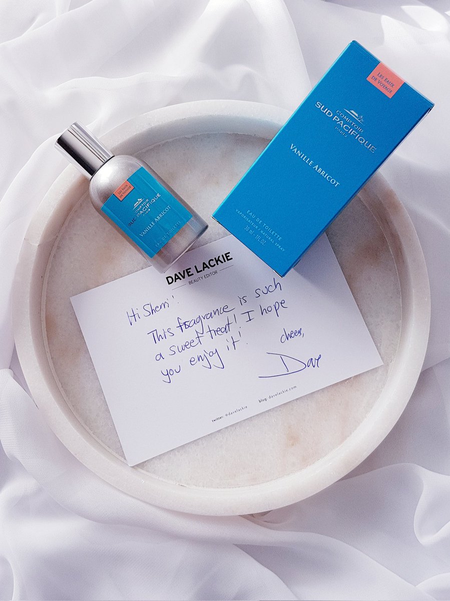 SherriG79273613's tweet image. Thank you so much @davelackie ! The Comptoir Sud Pacifique Vanille Abricot got here incredibly fast. It smells like a decadent apricot pastry and I am in love with it 💖. #davelackie #followhim