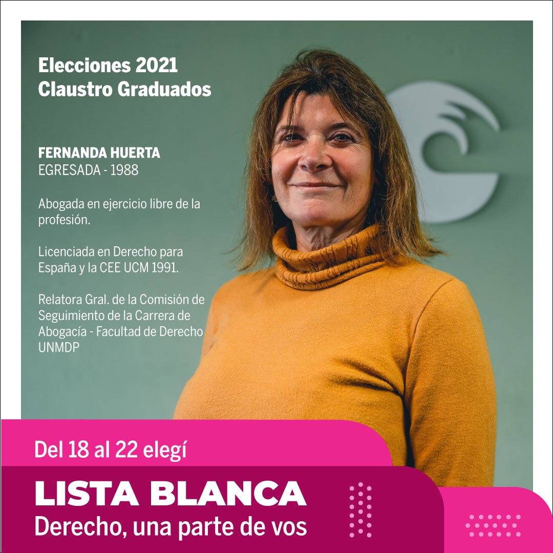 ¡Todavía tenés tiempo! Te esperamos en la Facultad, hasta el próximo viernes a las 19:00 te podés acercar para votar.

Elegí a <a href="/fernanda/">fernanda raber</a>.huerta.14, elegí #listablanca⚪️

Derecho, una parte de vos.