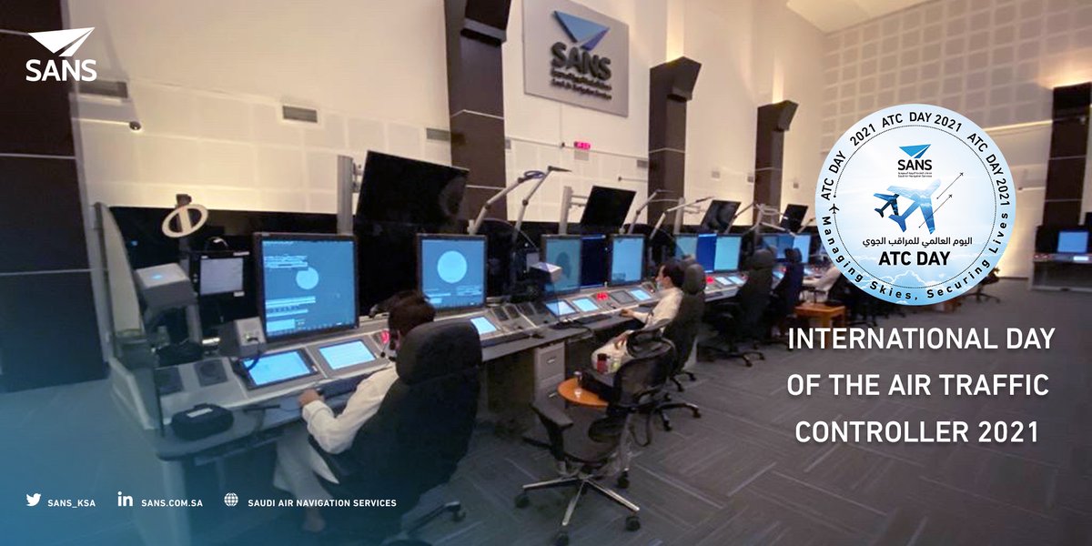 SANS_KSA's tweet photo. More than 70 years, more than 700 Saudi Air traffic controllers; for a safe sky.

We appreciate all your efforts. And we guarantee your accuracy.

#ATCDay
#SANS https://t.co/JNhm9C4U27