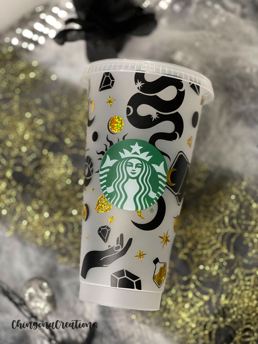 ShopChingona's tweet photo. Brujita Season is upon us! Link to shop is in Bio! #ChingonaCreations #WitchyVibes #Esoteric #Starbucks #SupportSmallBusinesses #spookybasket #spookymonth https://t.co/AtoEEBWqJW