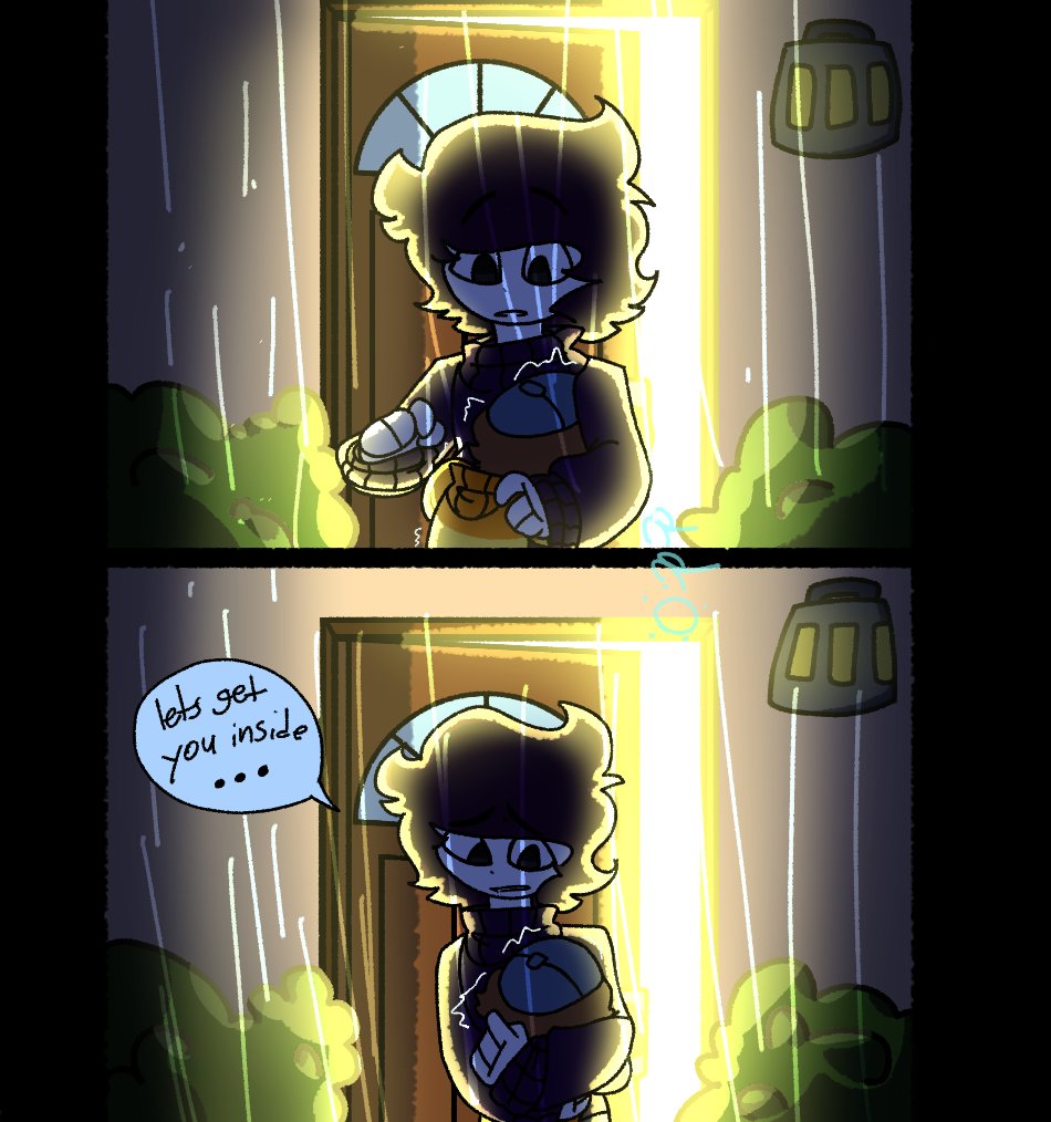 Reddraws_pp's tweet photo. First 4 panels of the second part of my au comic
I'm really tired now lol

#foreveryoungau #spookymonth #hatzgang #foreveryoungau https://t.co/VIVmz10M1z