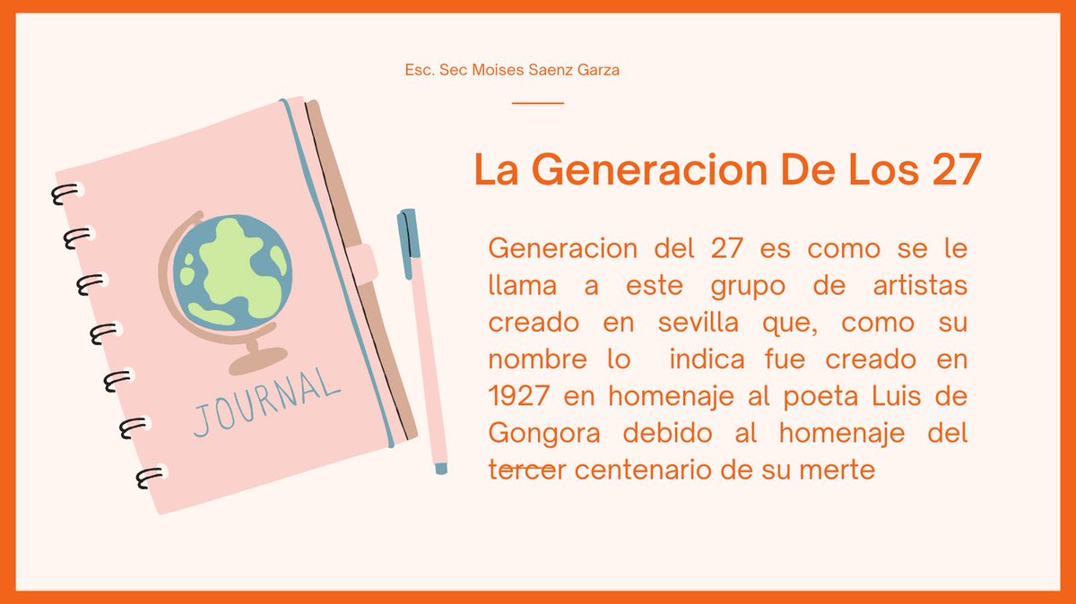 SaucedoZuigaMa1's tweet photo. #movimientoliterario
#lageneraciondel27
Esc. Secundaria Moisés Sáenz Garza
3 G   Mario Saucedo Zuñiga https://t.co/7xEN2ddBxS