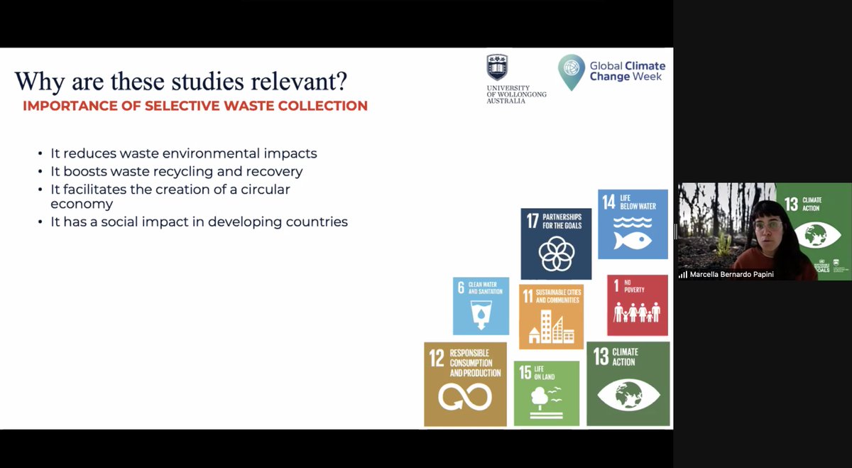 UOW Research (@uowresearch) on Twitter photo "Waste doesn't magically disappear once we dispose of it. Selective waste systems can help us achieve <a href="/SDGoals/">Global Goals Gazette</a> 1, 6, 11, 12, 13, 14 and 17."
Associate Research Fellow Dr Marcella Bernardo <a href="/uoweis/">UOW Engineering and Information Sciences (EIS)</a> <a href="/SMART_facility/">SMART Infrastructure</a> #UOWGCCW "Waste doesn't magically disappear once we dispose of it. Selective waste systems can help us achieve <a href="/SDGoals/">Global Goals Gazette</a> 1, 6, 11, 12, 13, 14 and 17."
Associate Research Fellow Dr Marcella Bernardo <a href="/uoweis/">UOW Engineering and Information Sciences (EIS)</a> <a href="/SMART_facility/">SMART Infrastructure</a> #UOWGCCW