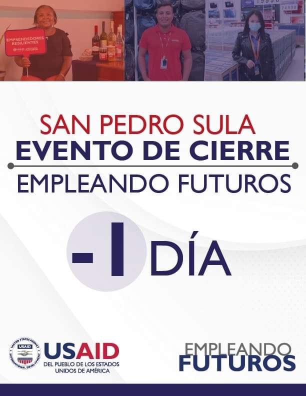 #SanPedroSula Estamos cerca de nuestro evento de cierre 👷‍♀️👨‍🍳 ¡Les esperamos! 📲📆