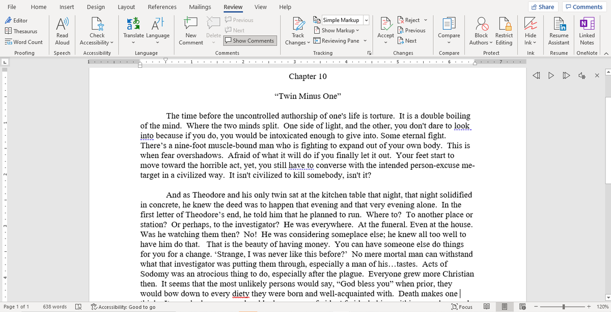 CharliWriter's tweet photo. Here is how my screen looks now. #TheBigamist #writing #novel #writingnovel #WritingCommunity https://t.co/tJev16Frr8