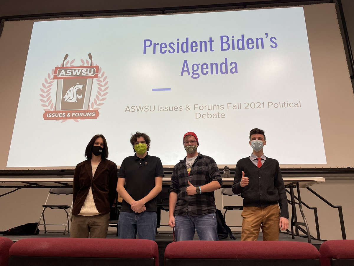 We had a great debate tonight! Thank you to our debaters, our audience, and committee members for helping make our first debate in TWO years amazing!