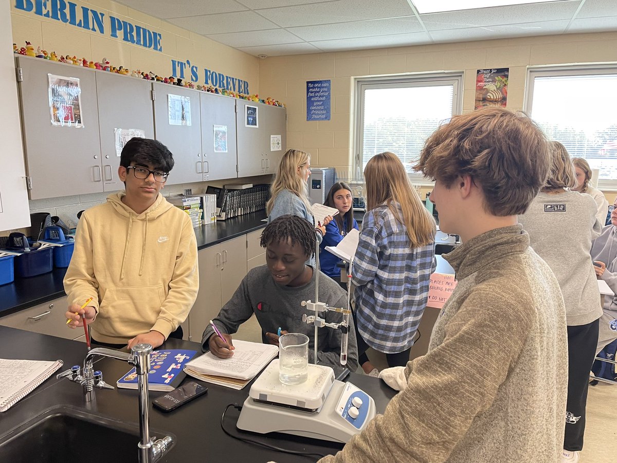 Honors chem taking on a brand new lab this year! We’re looking at how temperature changes as wax cools. Some thermometers got “stuck” i  the middle of cooling…guess that’s first on our list to discuss tomorrow