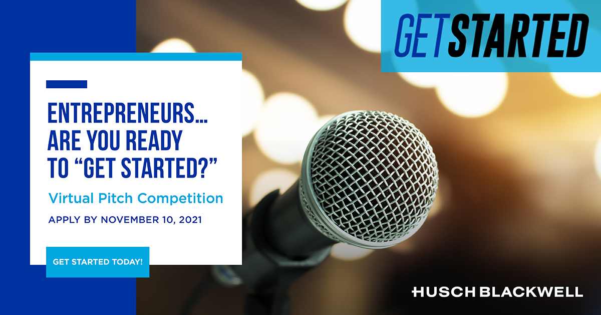 HuschBlackwell's tweet photo. Our Get Started Omaha program is back to help #entrepreneurs showcase their early-stage #startups. We are now accepting applications for our first virtual pitch competition. Apply today and you could be a winner at the final event in Omaha in April 2022. https://t.co/ZvarTSao2i https://t.co/rATqWQbClX