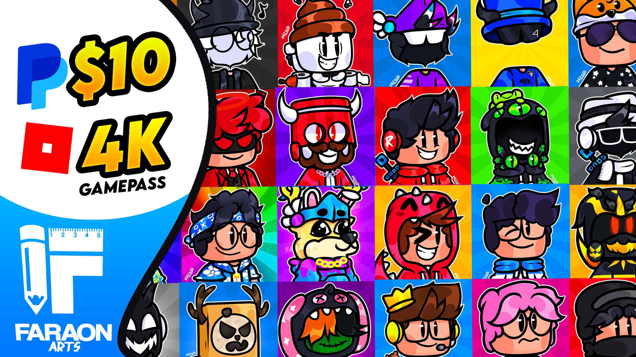 FaraonArts™️ (Commissions CLOSED) on X: Roblox Vector icons Commission!😍  Likes ♥️ and Retweets🔁are Appreciated! #Roblox #RBXDev #RobloxDev  #RobloxArt  / X