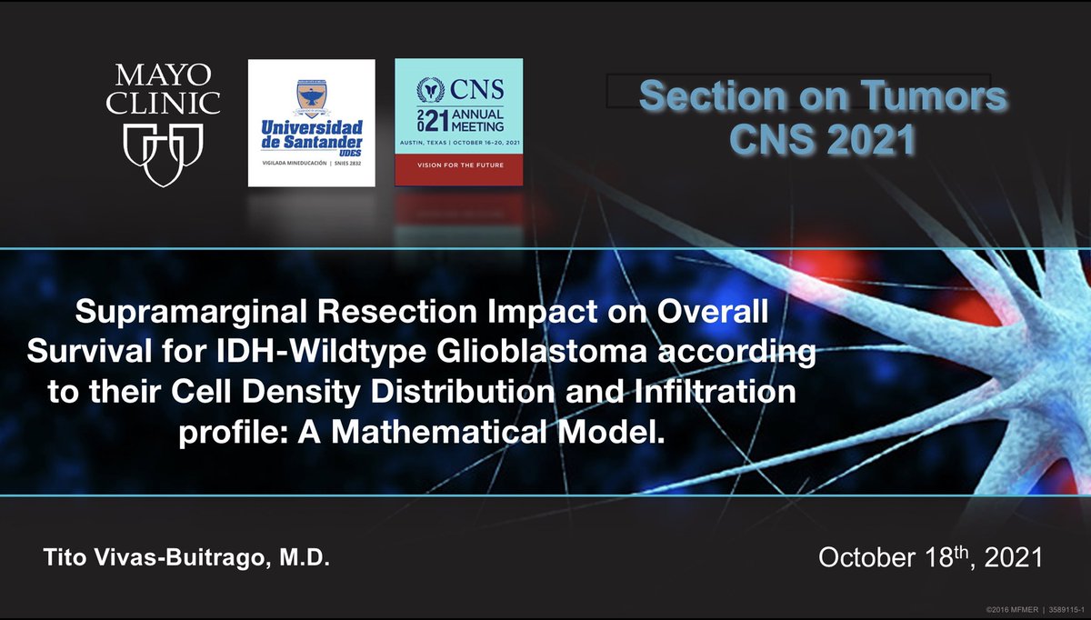 TitoVivasB's tweet photo. What an absolute honor to receive the #Rosenblum_Mahaley Brain Tumor Research Award from @NSTumorSection at the #CNS2021  and to have Dr. Mark L. Rosenblum himself present during the presentation. @CNS_Update @MayoClinicNeuro @udes_oficial @HenryFordNeuro #nsgy #MedTwitter https://t.co/MPVdpOQ7WD