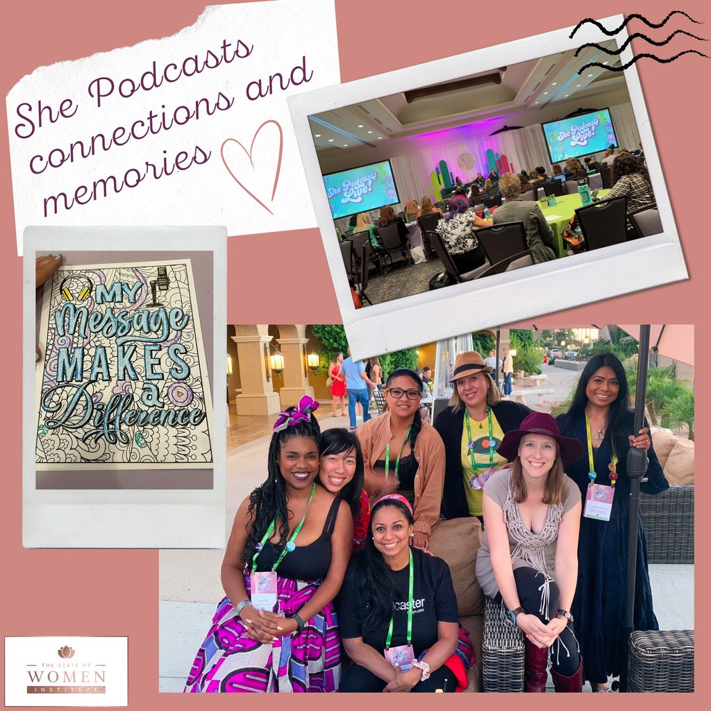 thestateofwomen's tweet photo. We were so excited to women podcasters at #ShePodcastsLIVE to collaborate, learn, celebrate, and more! A huge thank you to @ShePodcasts Co-Founders @TheElsieEscobar and @JessKupferman for this amazing event!
#ShePodcasts #ShePodcastsLive #SPL21 #WomenInPodcasting https://t.co/NXSVbX5Qvz