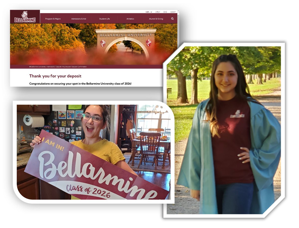 DoDEATechGirl's tweet photo. We have a new @bellarmineU Knight! 👏😁
Super excited to see what the next chapter has in store for my beautiful daughter! 💖 #bellarmineu 
#BellarmineUAdmissions #collegebound 
#ClassOf2026 #AKnightToRemember https://t.co/jy982furiN