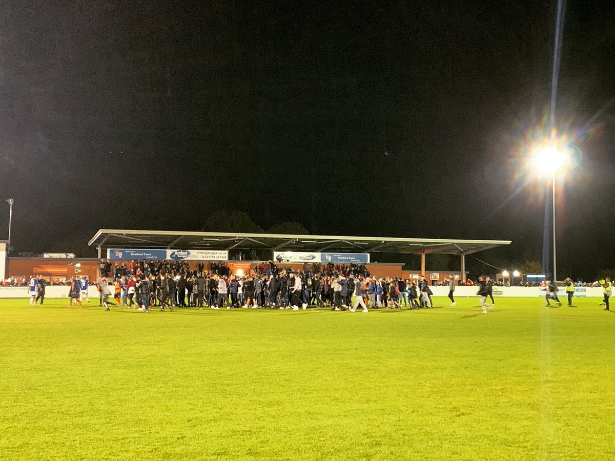 Pitch invasions, floodlight failures, pitchside pints and gobby shites. What a game Stratford Town 3-2 Boston United was. FA Cup 4th Qualifying Round. Big non-league games are always the best games.
