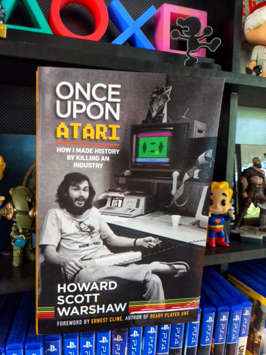 torgojones's tweet photo. An excellent book for anyone remotely interested in video game history. This should be required reading for ALL retro gaming aficionados. Thanks @HSWarshaw for everything. #onceuponatari #retrogamer #atari2600 https://t.co/cfldepdA8M