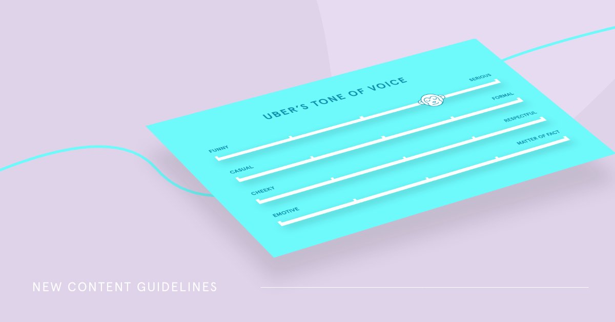 TOV. Know what that stands for? It stands for Tone of Voice.
Our branding experts put together an illustrative example of Uber's tone of voice.

TOV is an essential building block in producing an effective Website and an important part of a brands overall marketing strategy.