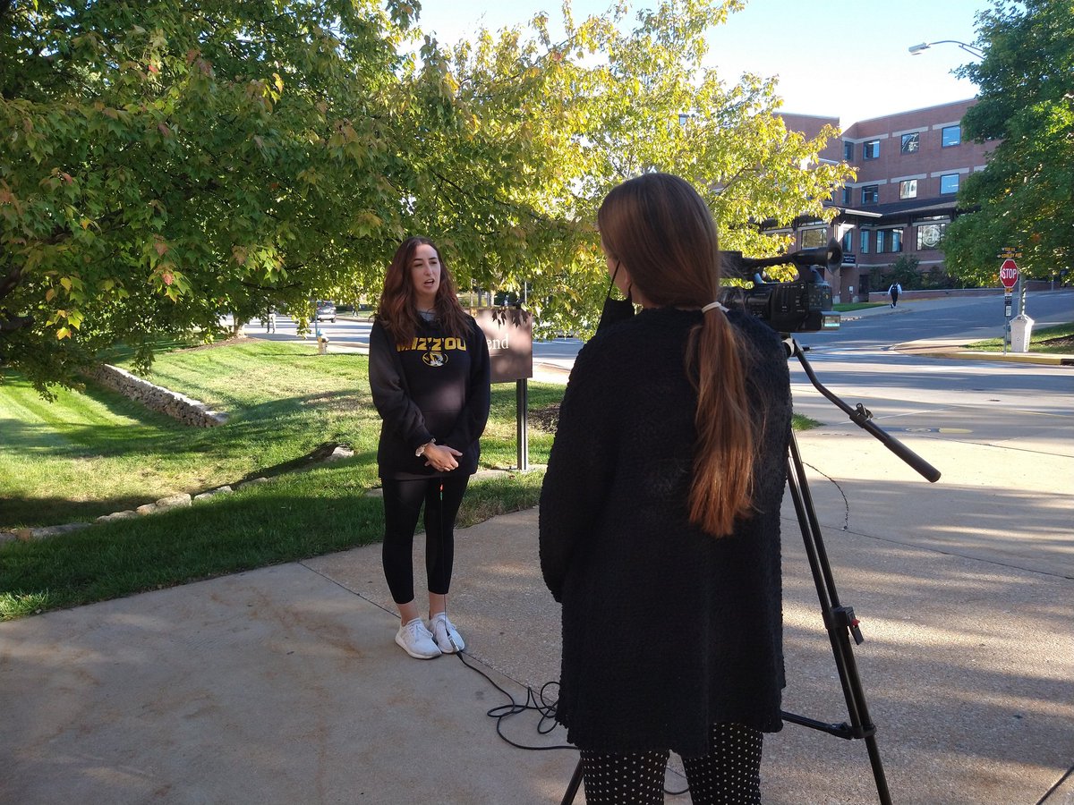 LeahVredenbregt's tweet photo. Grace Crosby is a senior at MU's College of Education &amp; Human Development. Crosby subs at schools in the Columbia area about once a week. 

Hear more about her experience on KOMU 8 News at 9 and 10.
@KOMUnews @bellabailey44 https://t.co/K93kziThB1