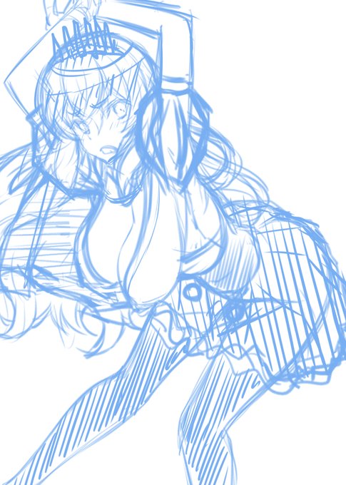 織田信長(戦国コレクション)rkgk 本日の進捗 ラフ～ペン着手 #skebご依頼 