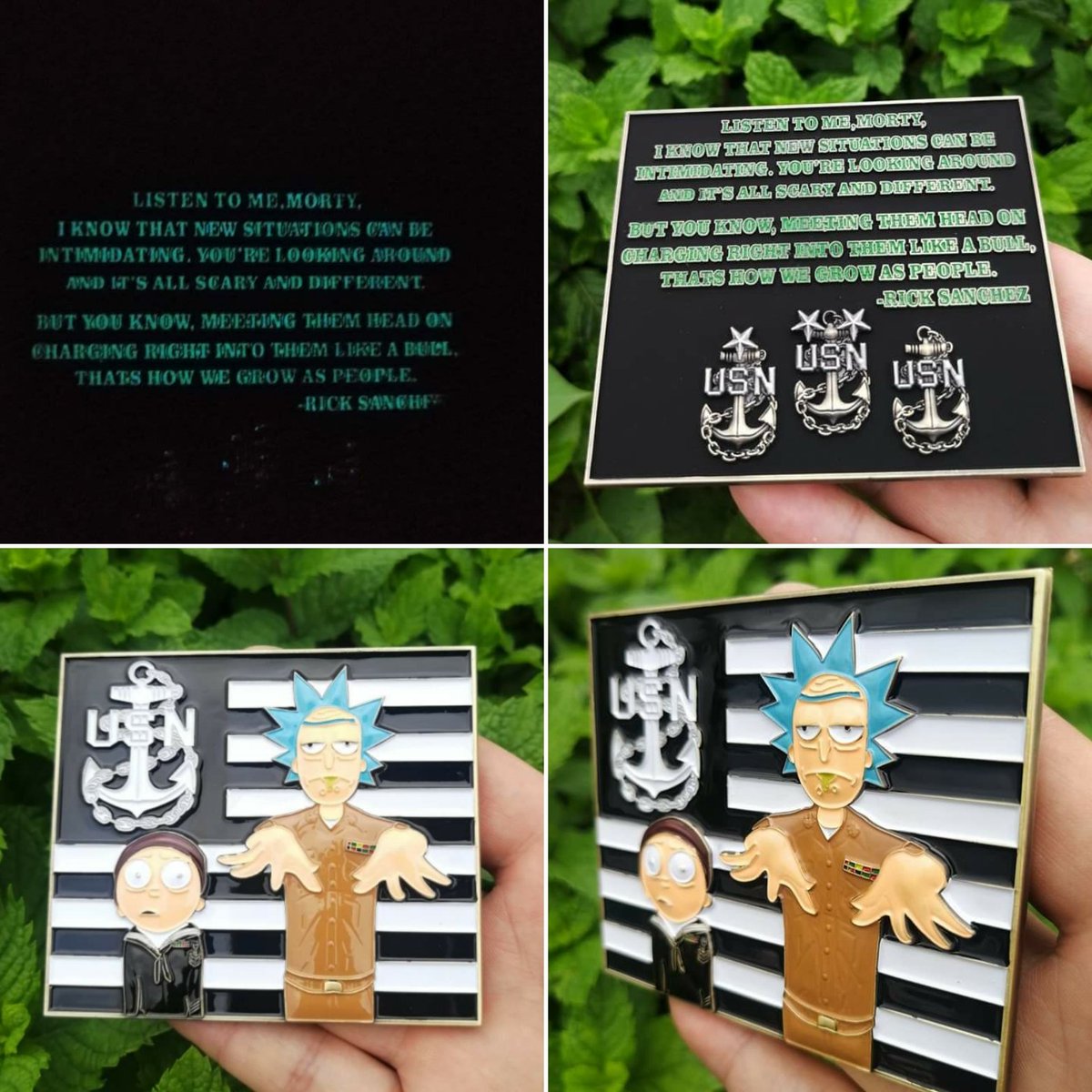 PatriotDesignS1's tweet photo. Rick &amp; Morty CPO coins. available online. https://t.co/afgF5sNXOv

#challengecoins #metalart #navychiefnavypride #patriotdesignsolutions https://t.co/IADVQ3O5ov