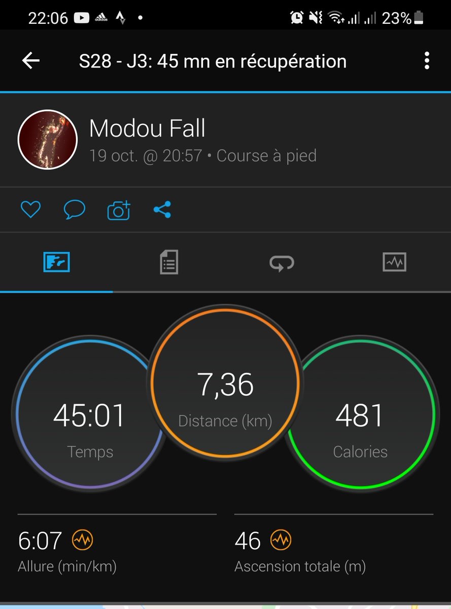 ModouFallAgro's tweet photo. Semaine/week 28: #VersementPobar #3: 45mn easy easy run
#Pobarbodychallenge
#marathon_pbc2021
#CourezDakar
#PobarGuide
#RunningWithTumiSole
@PobarChallenge https://t.co/ZvYJHJ39IT