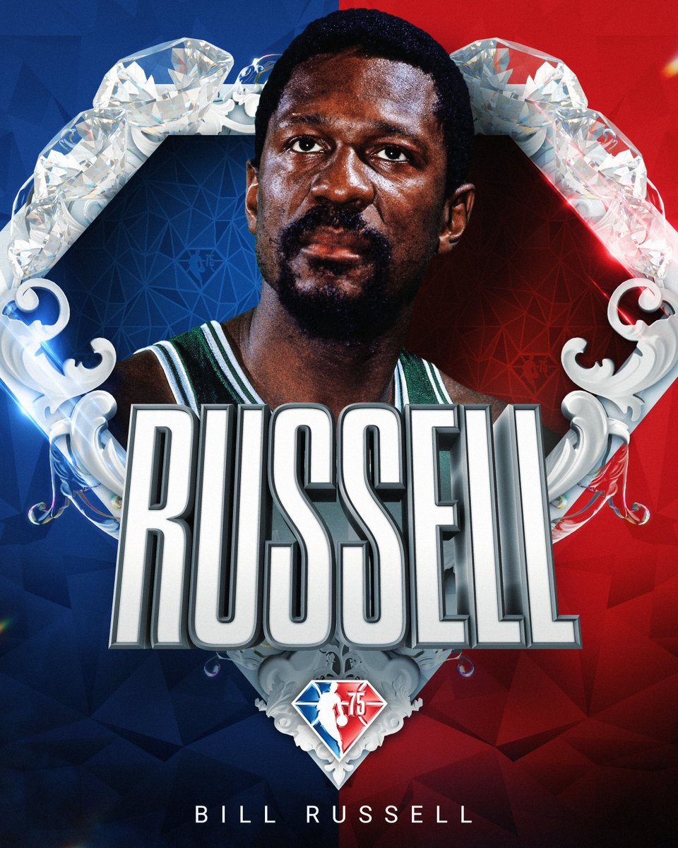 Selected to the NBA's 75th Anniversary Team... Bill Russell! #NBA75
