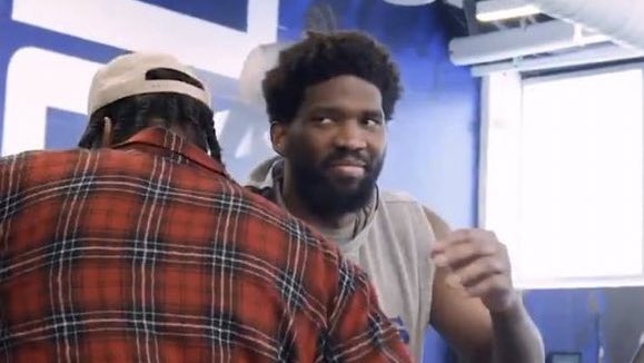 Sixers center Andre Drummond tells teammate Joel Embiid, “Hey bro at least you got me!” sources tell ESPN.