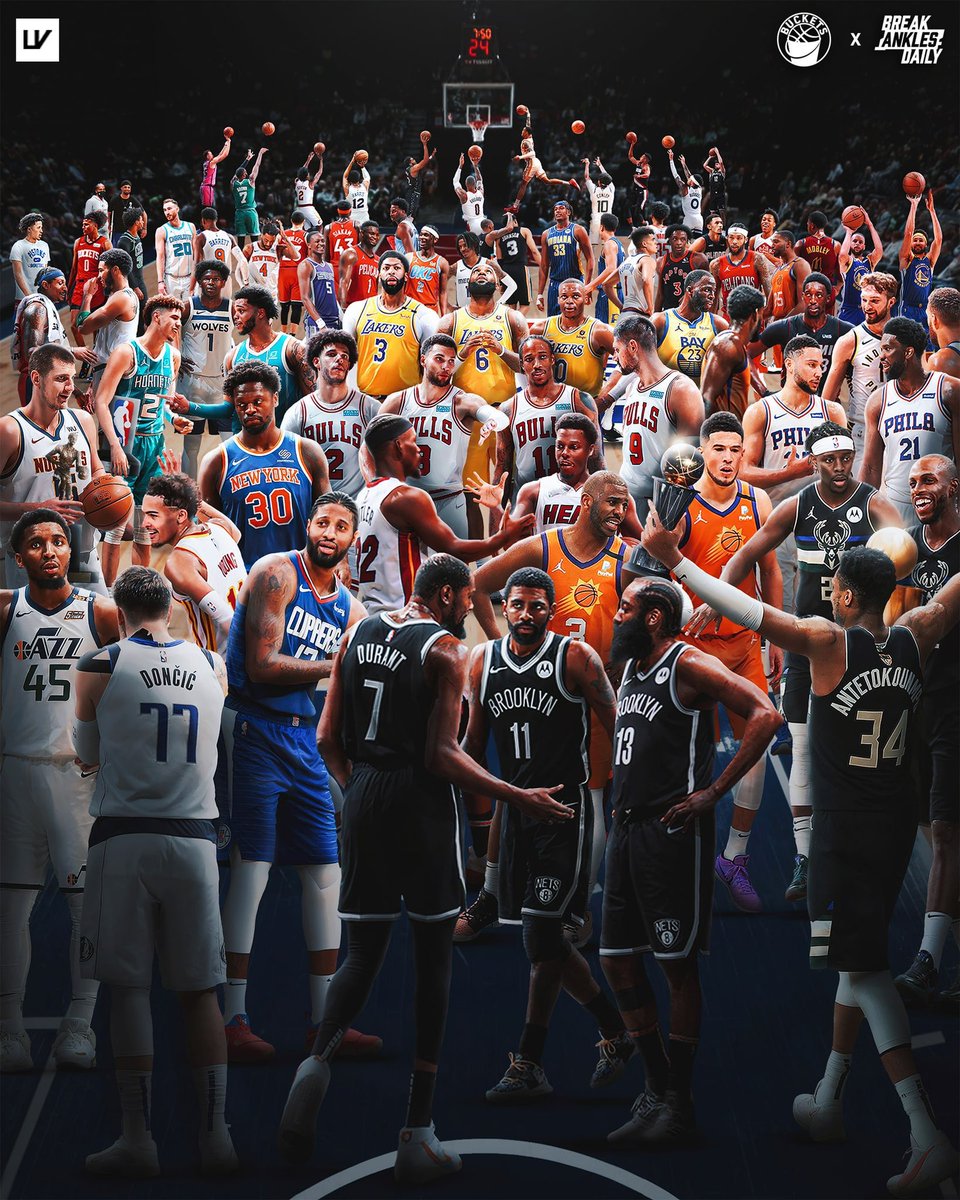 NBA IS BACK. 🍿🤩

📸 via <a href="/LVVisualss/">LV</a>.