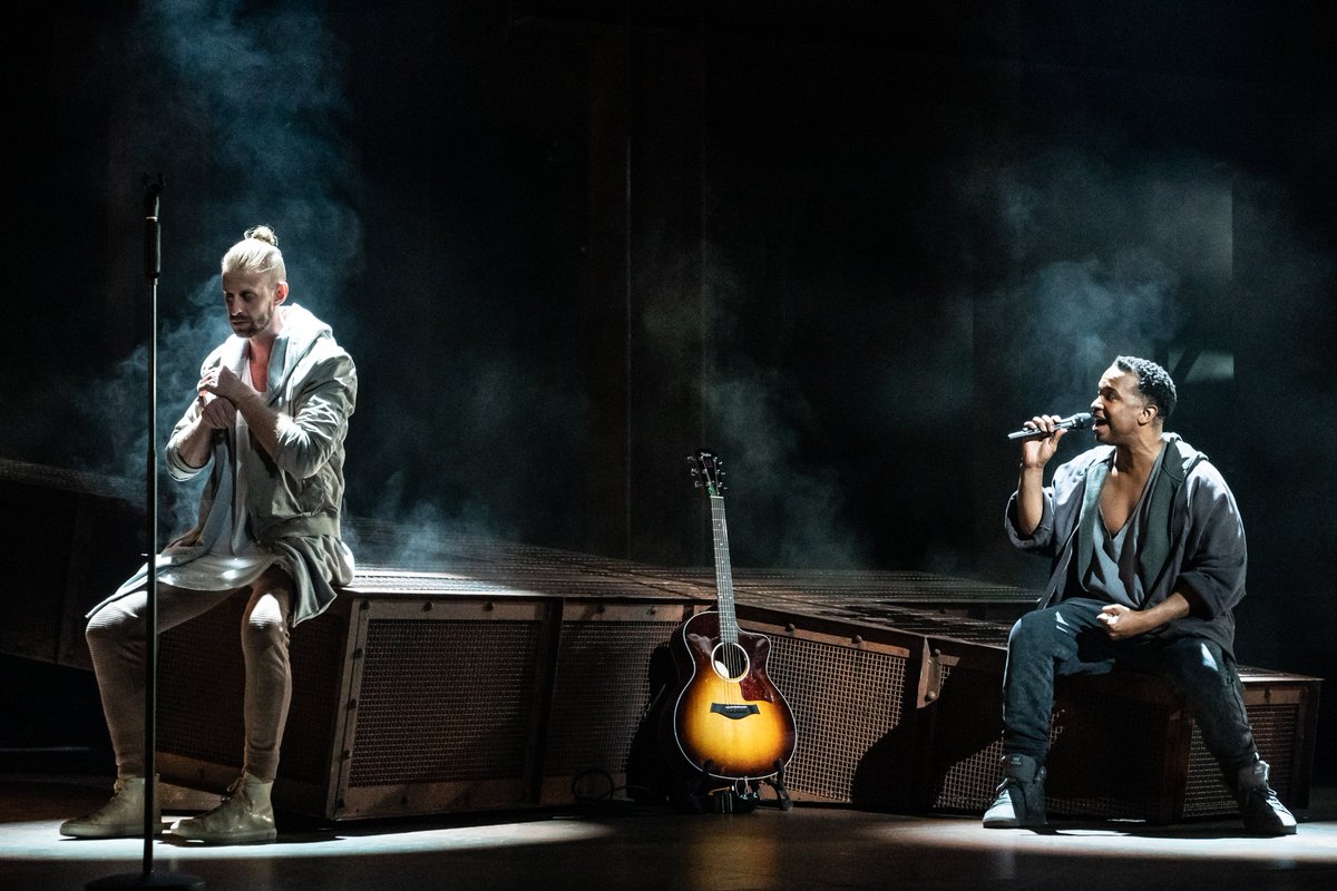 atgsanfrancisco's tweet photo. Aaron LaVigne (Jesus) and James Justis (Judas) discussed all things @JCSTheMusical with @KWMRradio today. Take a listen to their interview: https://t.co/a4TOxU7xbB

#SuperstarSF | https://t.co/0OKZzByjGm https://t.co/pea24ekRJq