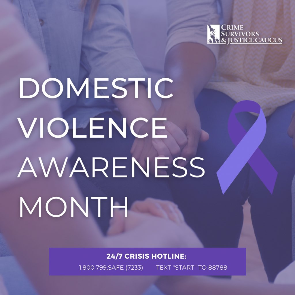 survivorscaucus's tweet photo. October is National #DomesticViolenceAwarenessMonth. If you or someone you know is a survivor and/or seeking help, call the National Domestic Violence hotline at 1-800-799-SAFE. You are not alone. https://t.co/WI9RhA3OJa