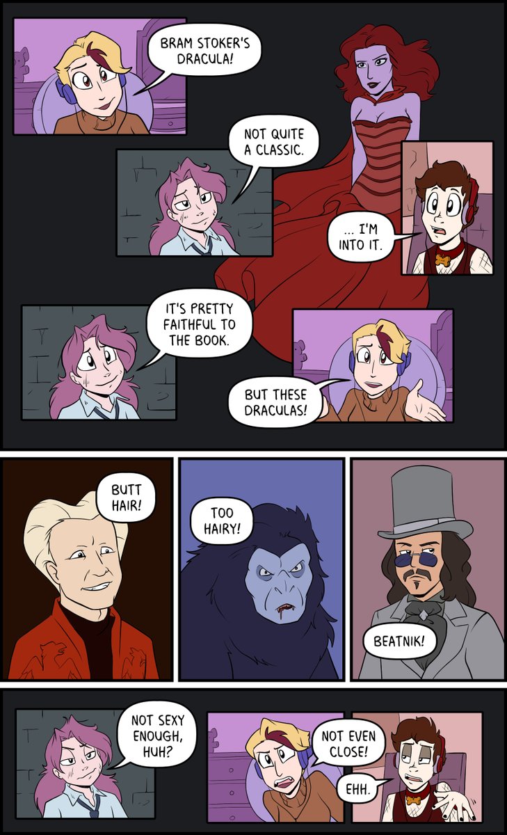 GhostKomori's tweet photo. Bram Stoker's Dracula follows the book more closely than a lot of other Dracula movies, but that means it just kinda' goes quickly without much explanation. And the butt hair is a CHOICE. #vampire #vampirebites #bramstokersdracula #dracula #artistontwitter https://t.co/ZuzIAe6X9U