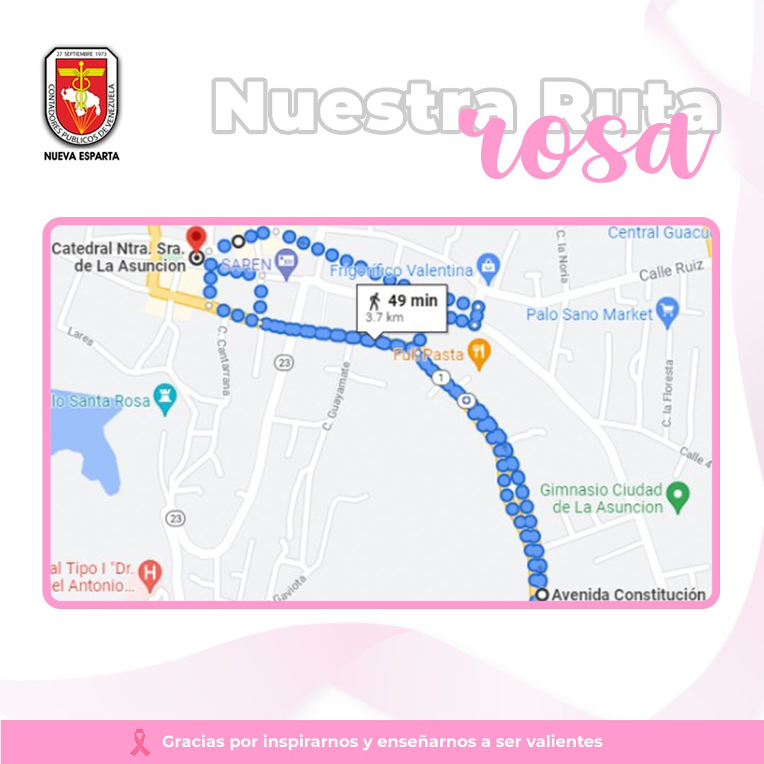 CCPENE's tweet photo. Apreciado agremiado, te invitamos a nuestra CAMINATA ROSA el 30 de octubre a las 7am, partirá de la sede del CCPENE.  

Anímate a participar, viste una blusa color rosa.

"Un día te darás cuenta que no eres una superviviente más, sino una valiente guerrera que jamás se rindió" https://t.co/GGbtVc9qxO