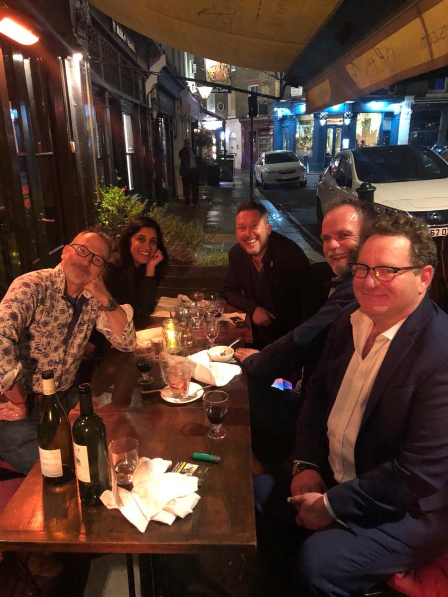 Smithyshere's tweet photo. If I’m going to have an evening out celebrating my brother and #CliveSmithFoundation, what better way of doing do so than with his close fiends and colleagues @bailygarner #PRPArchitects #friendships #wellbeing #mentalhealth #lookingaftereachother 💖 https://t.co/okfnHHUJlj