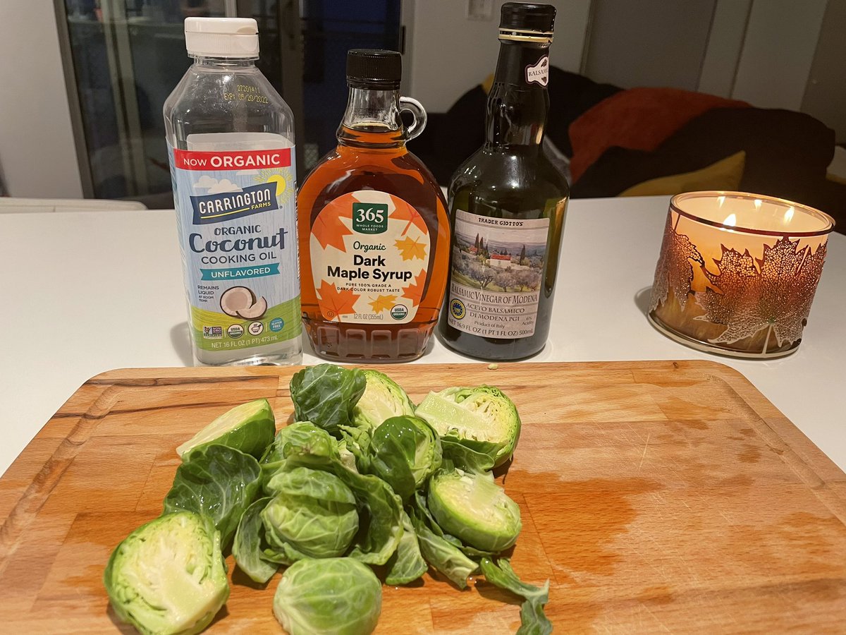 #TakeoverTuesday

After a day of work, I head to the kitchen for stress relief. Tonight, I’m enjoying the flavors of fall with maple roasted Brussels sprouts. 

What’s your favorite seasonal dish?

<a href="/grace_gagnon/">Gracie G 🌞🌙</a>