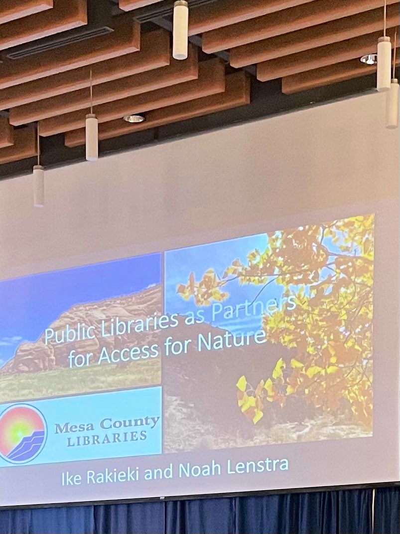 hatchdw's tweet photo. Libraries offering park passes, back packs with books and binoculars … 📚 @mesacountylib is a #HealthEquity leader 👏 @NoahLenstra @LetsMoveLibrary #CheckOutColorado #CommunityPartnerships https://t.co/llf2NNMQhd