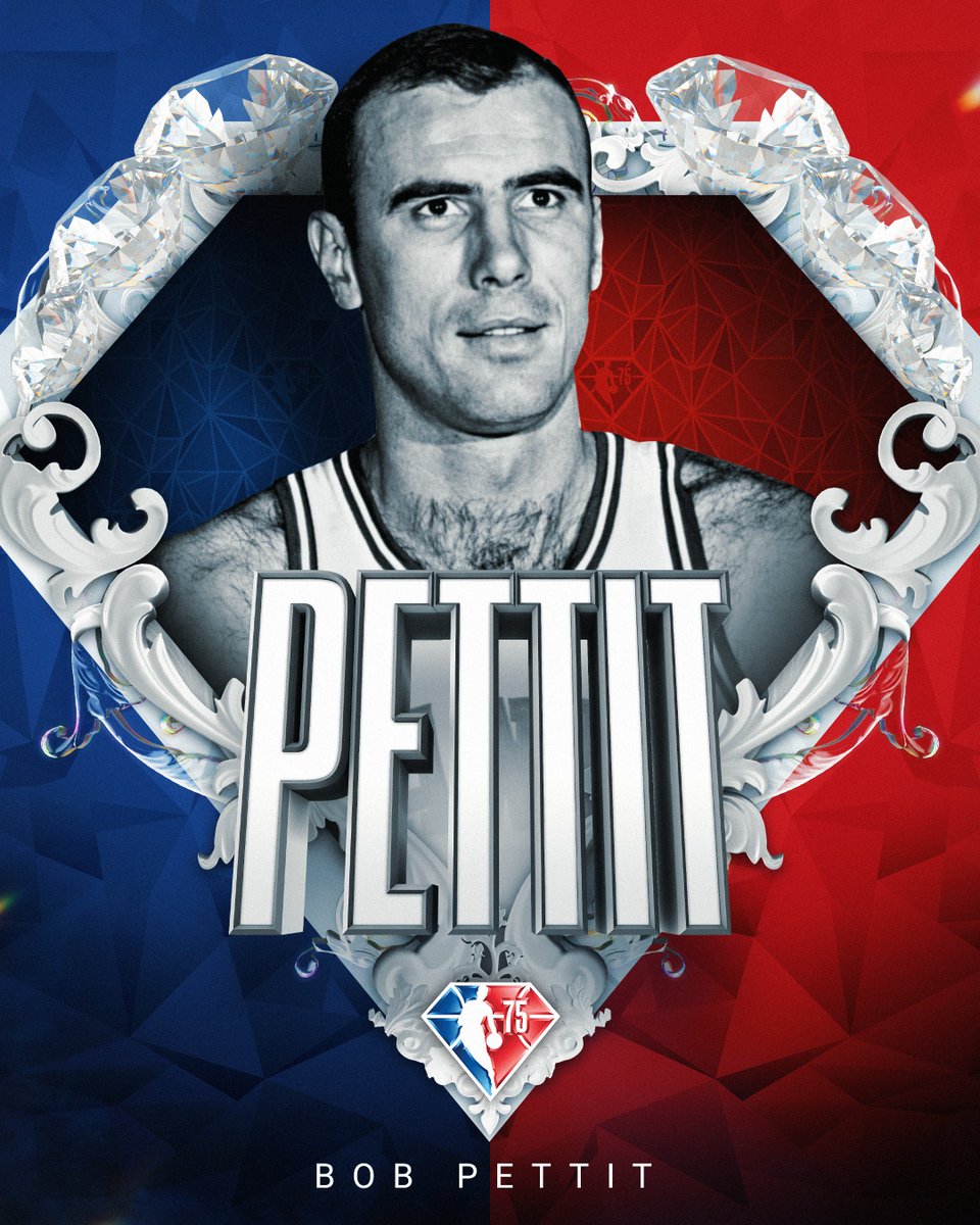 Selected to the NBA's 75th Anniversary Team... Bob Pettit! #NBA75