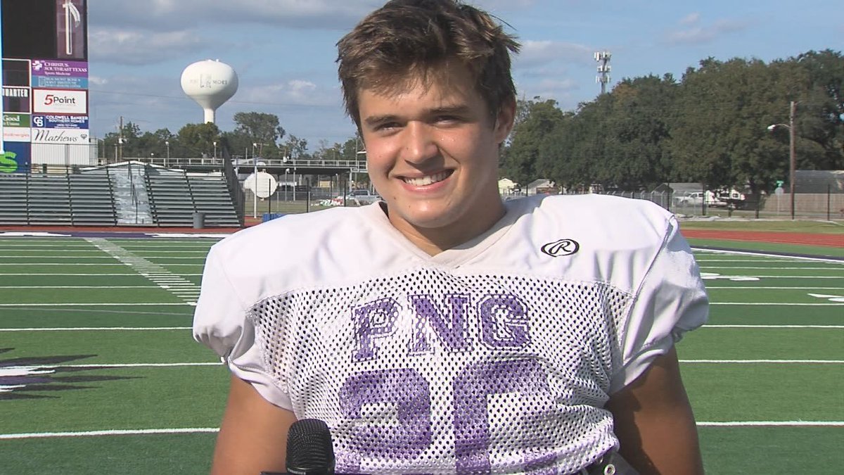 Congratulations to <a href="/PNGIndians/">PNG Indians</a> running back <a href="/koby20101/">koby</a> on being named the 5A Built Ford Tough Player of The Week! Trahan earned the statewide honor after setting a school record with 365 rushing yards last week against Kingwood Park! Hear from him at 6 on #409Sports! #txshfb