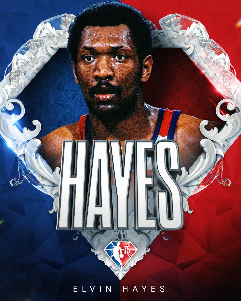 Selected to the NBA's 75th Anniversary Team... Elvin Hayes! #NBA75