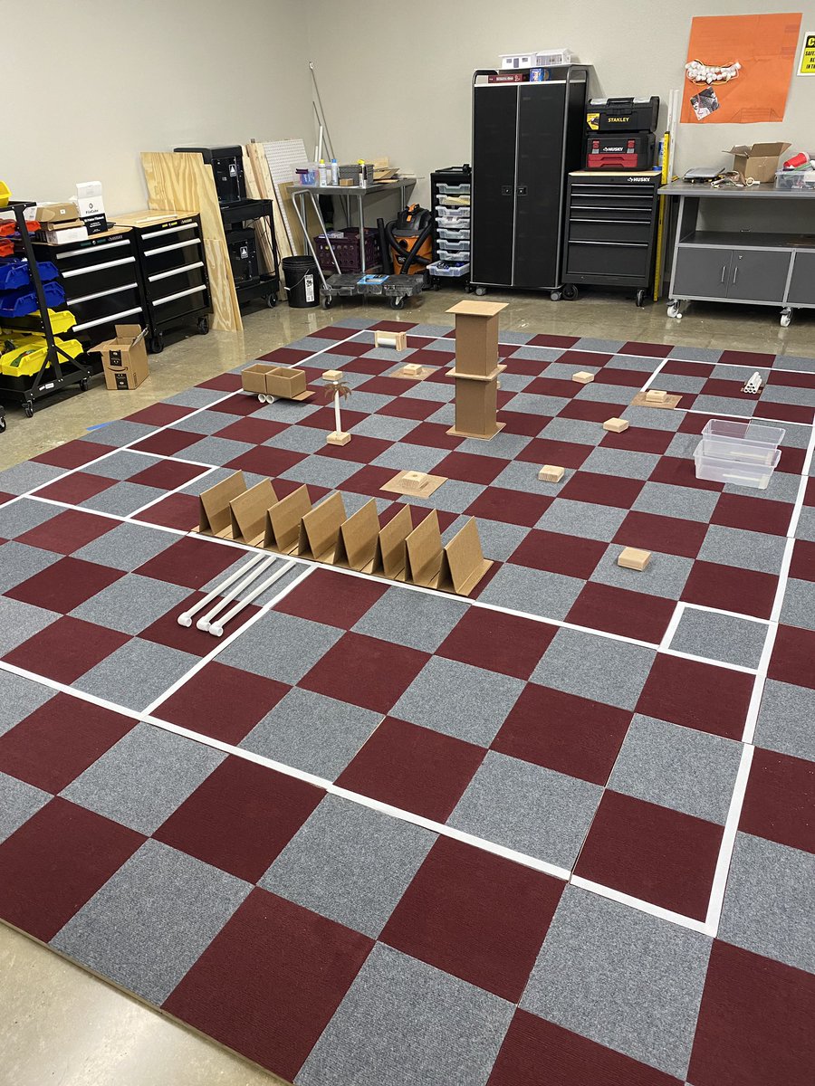 A lot of hard work went into designing, building and putting this together!  in Mr. Cavallaro’s Robotics Game Field is ready for competition! #handsonlearning <a href="/COMALCCMR/">Comal ISD College, Career, Military Readiness</a> <a href="/cisdnews/">Comal ISD</a> <a href="/matthewsdeloach/">DeLoach</a> <a href="/Supt_comalisd/">Andrew</a>
