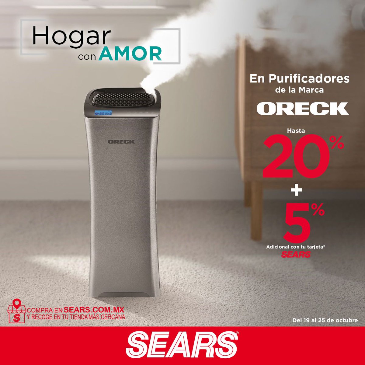 searsmexico's tweet photo. Mantén limpio el aire de tu hogar con los purificadores #Oreck. ✨👉  https://t.co/Muh5xF0t6m

*Consulta las bases aquí: https://t.co/Ry1VuPi8JD https://t.co/qjpVcofb7Z