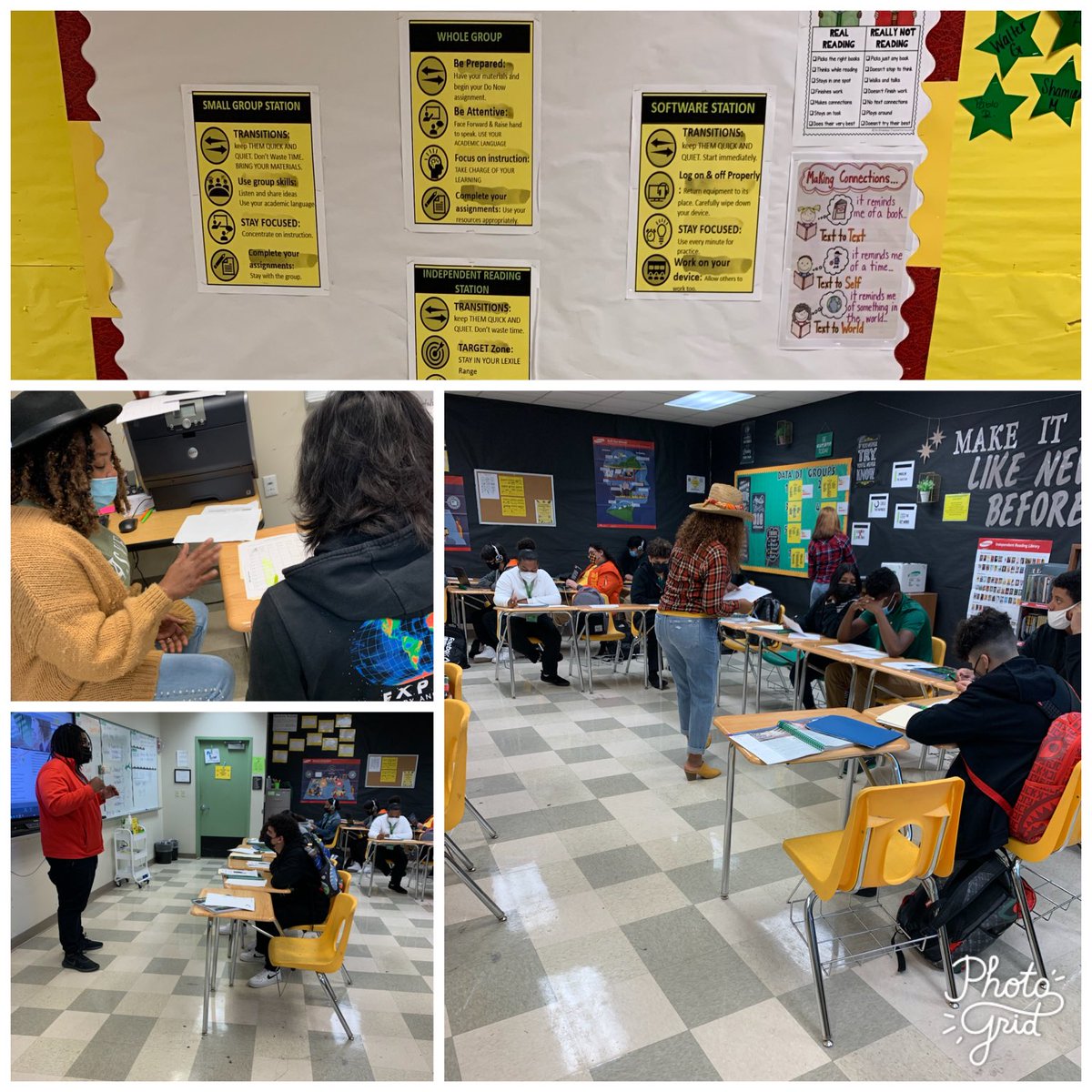 MJSeniorHigh's tweet photo. What happens when the teacher wants to complete data chats? The Coach #CClark, seamlessly continues instruction. It helps to have ⁦@CityYearMiami⁩ leading a small group also🔰⁦@MDCPS⁩ ⁦@trydiggs⁩ https://t.co/5E8SmxbiAA