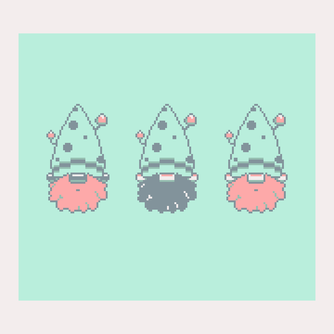 pixelhunter_art's tweet photo. Day 21: Gnome

Finally I have some free time to get back to uploading my stuff from #spritember2021 
For this prompt I wanted to explore ways of colouring some gnome villagers 🍄
The palette is #marumarugum 
#pixelart https://t.co/nQZjJ0GVIJ