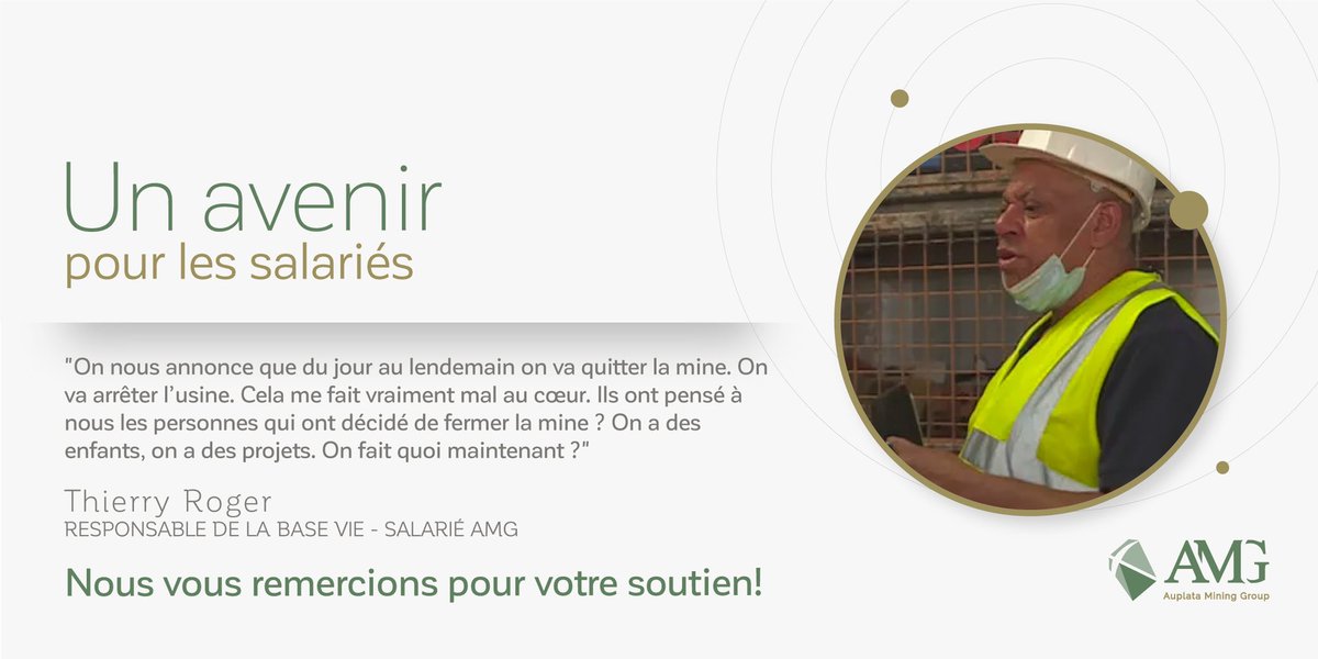 AUPLATA1's tweet photo. Merci à toutes les personnes qui nous ont soutenu durant cette situation ! nous voulons mettre en avant les messages de nos employés. #UnAvenirPourAMG https://t.co/He5klrrJUM