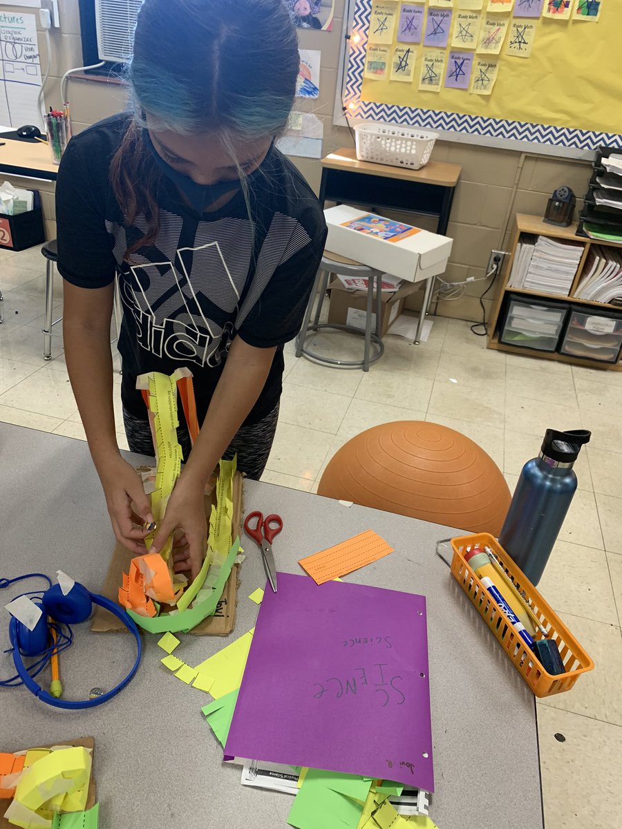 hyde4th's tweet photo. Students are almost ready to test their roller coasters. They are trying to see if their marble will have enough kinetic energy to make it all the way through the roller coaster ride! @HydePrincipal @HydeElem #GoWarriors https://t.co/PznlZdcVy7