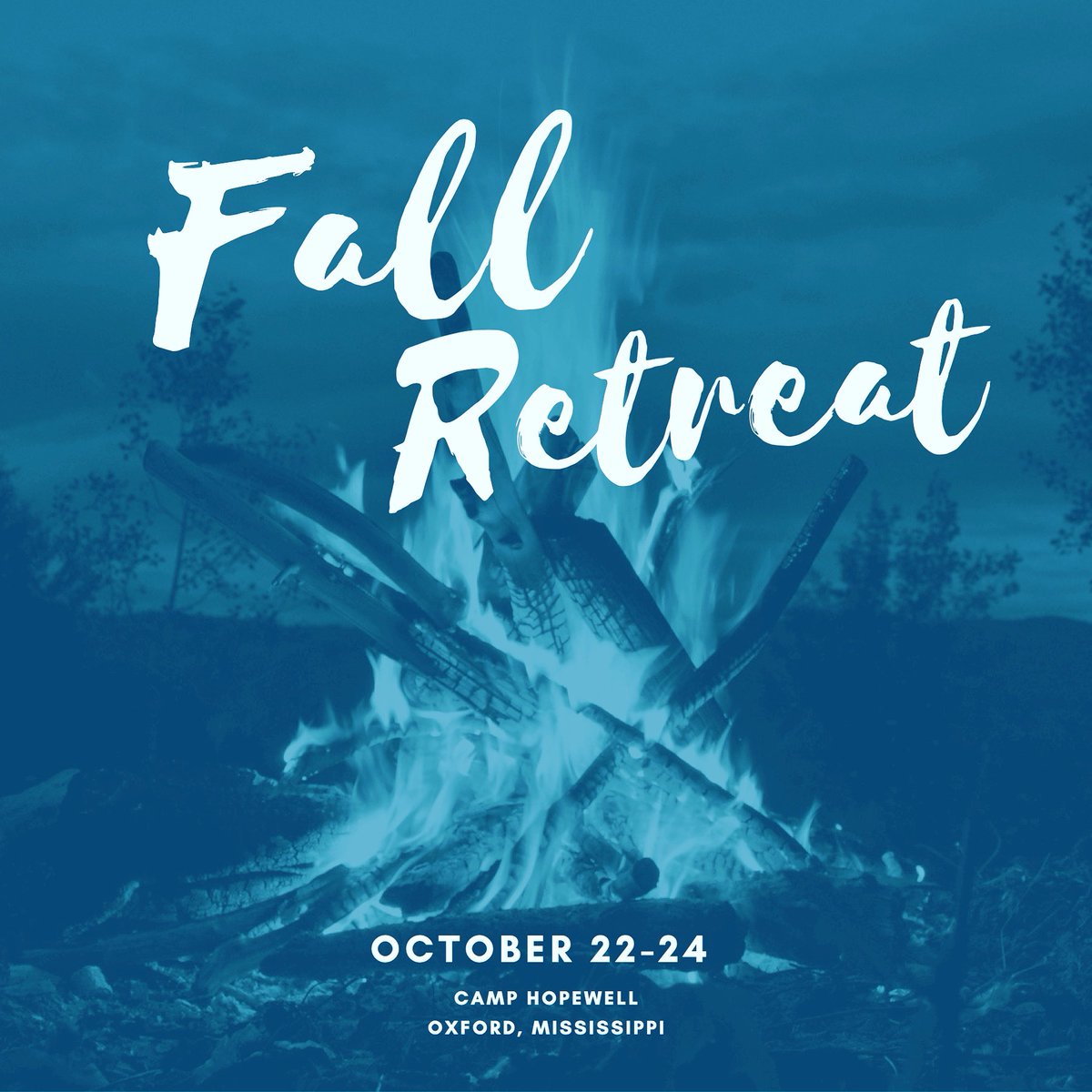 ChiAlphaMemphis's tweet photo. We still have a few spots left for Fall Retreat. If you’ve been hoping to go, let us know. https://t.co/rwHnS6uLAa
