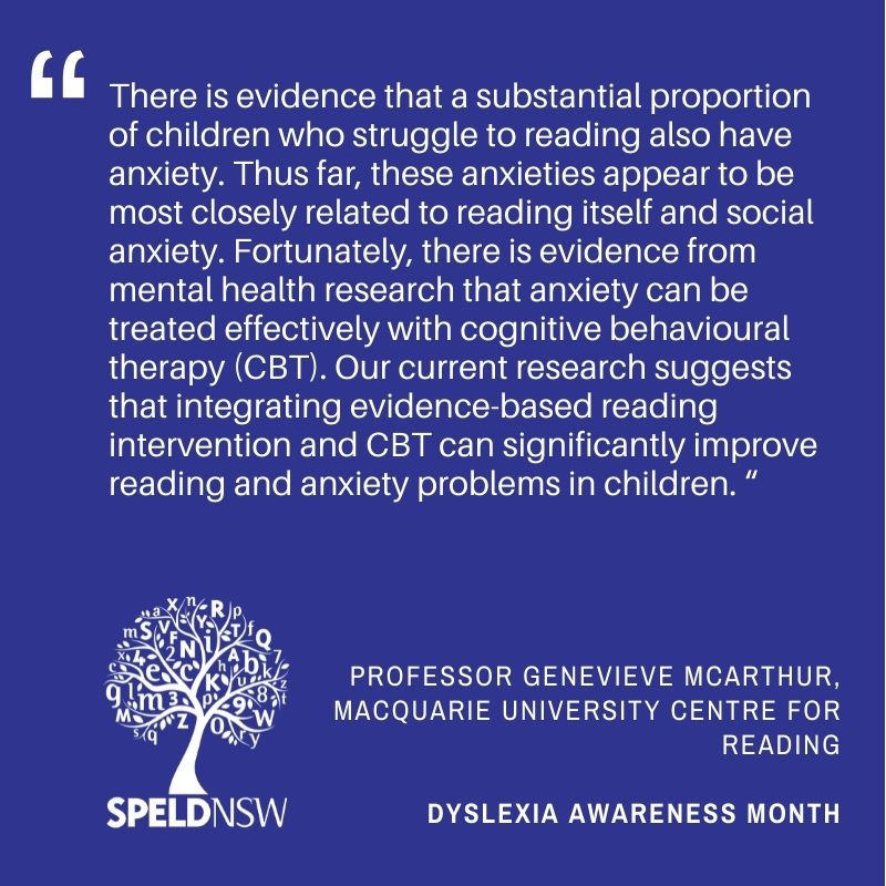 Children with reading difficulties may also have anxiety.
#DyslexiaAwarenessMonth #UntilEveryOneCanRead