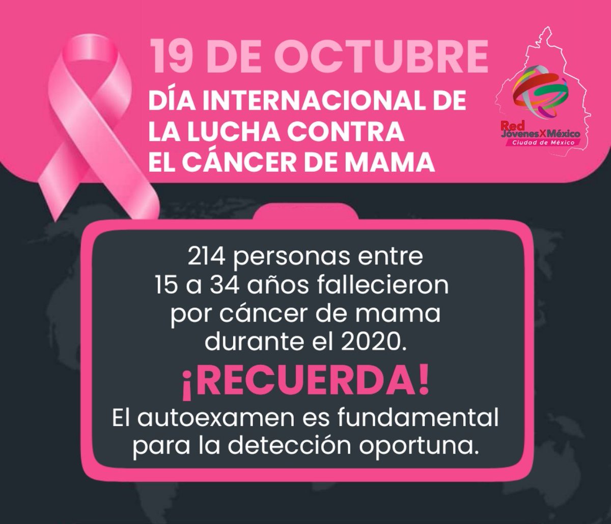 La edad no es un limitate para el #CáncerDeMama. La detección temprana salva vidas, recuerda hacer un autoexamen.
