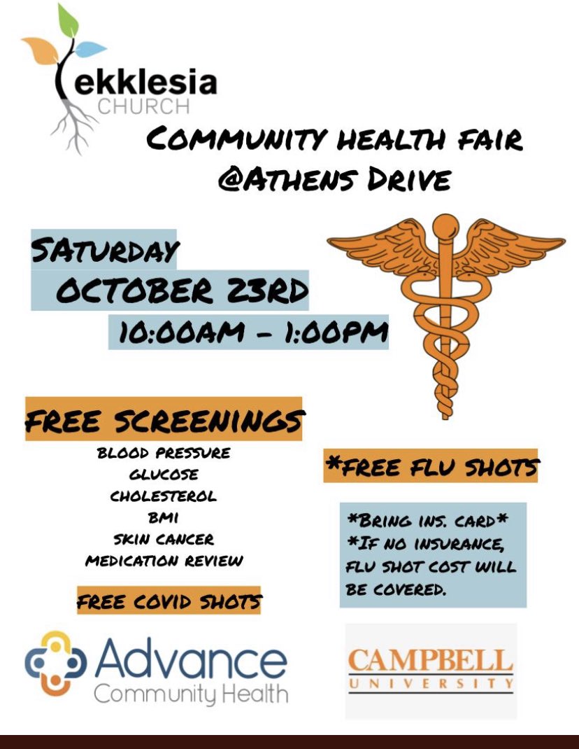 MrsKBMurphy's tweet photo. Spread the word about the community health fair event going on this Saturday! https://t.co/IaQulhZteH