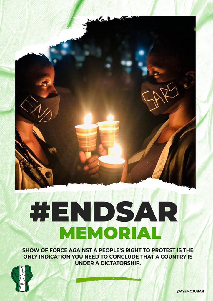 AdedoyinRidwan4's tweet photo. When I remember , when I remember water run away from eyes #EndSARSMemorial #EndSARS @elonmusk @rihanna @sowore @dj_switchaholic @heybeehee @RealSeunKuti https://t.co/ehcdpXcbT5