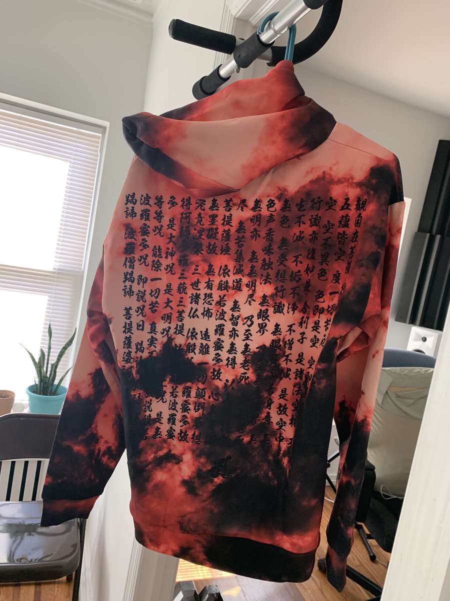 MeccaGodZilla's tweet image. Don’t forget to shop at my store. It’s hoody season &amp;amp; this “Japanese Heart Sutra” hoodie will keep u protected for sure! ✈️ International shipping

Shop #arigatz: arigatz.storenvy.com/products