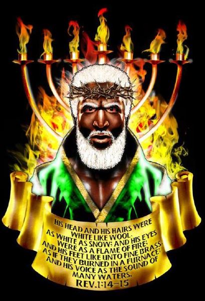 MaccabeusI's tweet photo. @ChristianMoti19 @cipherEquality Jesus is a black man according to the Bible. Rev 1:14-15 and Daniel 10:5-6. https://t.co/MAwclHj3T5